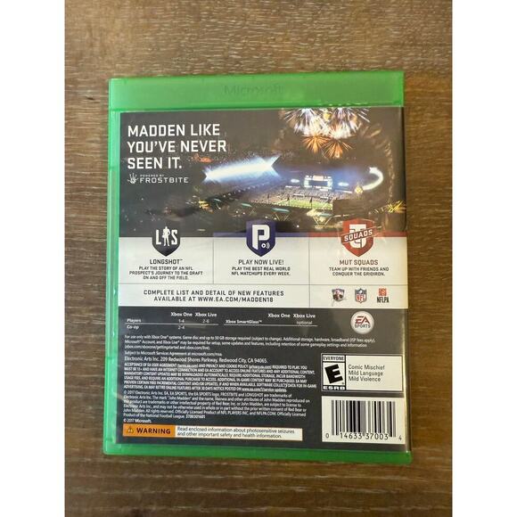 XBOX ONE Madden NFL 18 Video Game Gaming - Picture 3 of 3